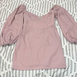 NWOT Princess Polly Dusty Rose Puff Sleeve Dress